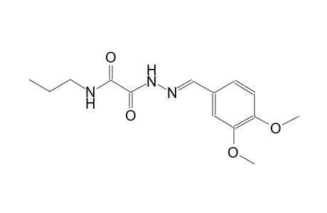 2-[(2E)-2-(3,4-Dimethoxybenzylidene)hydrazino]-2-oxo-n-propylacetamide