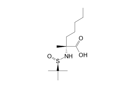 (R,RS)-N-(tert-Butylsulfinyl)-2-amino-2-methylheptanoic acid