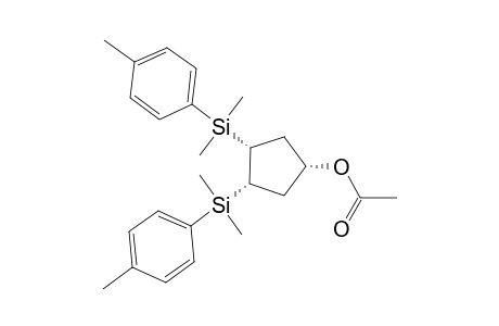 (1.alpha.,3.alpha.,4.alpha.)-3,4-Bis[dimethyl(4-methylphenyl)silyl]cyclopentan-1-yl acetate