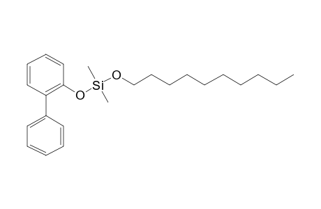 Silane, dimethyl(2-biphenyloxy)decyloxy-