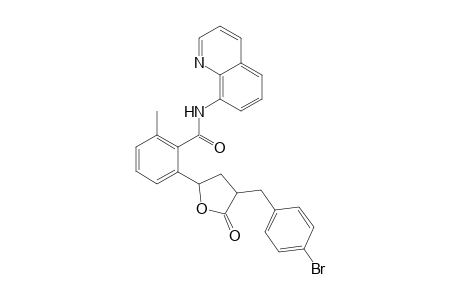2-(4-(4-bromobenzyl)-5-oxotetrahydrofuran-2-yl)-6-methyl-N-(quinolin-8-yl)benzamide
