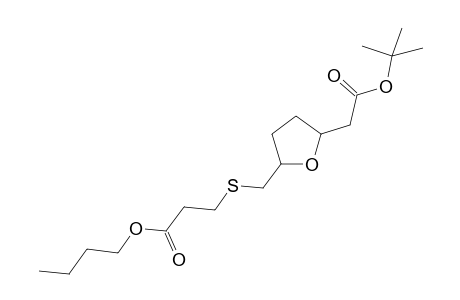 tert-Butyl (5-{[(2-(n-Butoxycarbonyl)ethyl]thiomethyl}tetrahydrofuran-2-yl)acetate