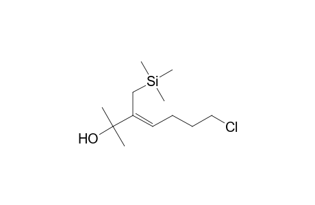 (Z)-7-chloranyl-2-methyl-3-(trimethylsilylmethyl)hept-3-en-2-ol