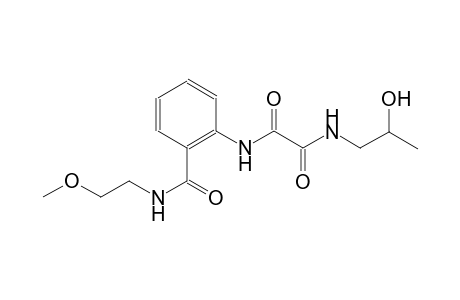 ethanediamide, N~1~-(2-hydroxypropyl)-N~2~-[2-[[(2-methoxyethyl)amino]carbonyl]phenyl]-