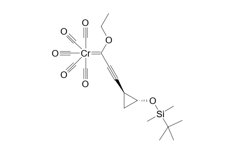 Pentacarbonyl{3-[(E)-2'-tert-butyldimethylsilyloxycyclopropyl]}-1-ethoxy-2-propyn-1-ylidene)]chromium