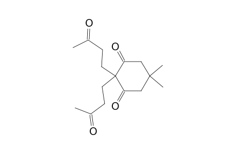 5,5-dimethyl-2,2-bis(3-oxobutyl)-1,3-cyclohexanedione