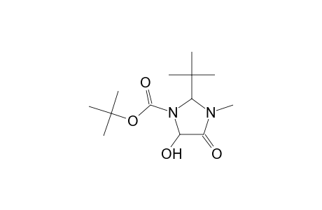 tert-Butyl 2-tert-butyl-5-hydroxy-3-methyl-4-oxo-1-imidazolidinecarboxylate