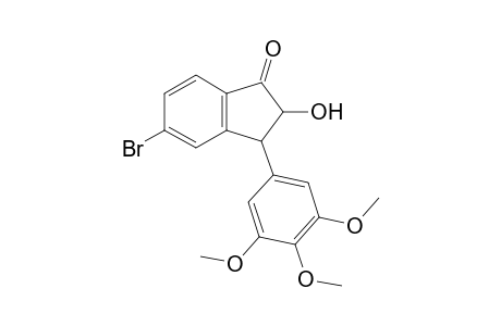 5-Bromo-2-hydroxy-3-(3,4,5-trimethoxyphenyl)-2,3-dihydro-1H-inden-1-one
