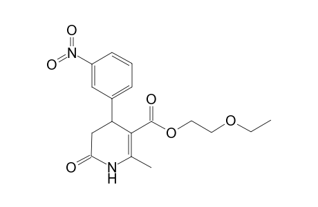 2-Methyl-4-(3-nitro-phenyl)-6-oxo-1,4,5,6-tetrahydro-pyridine-3-carboxylic acid 2-ethoxy-ethyl ester