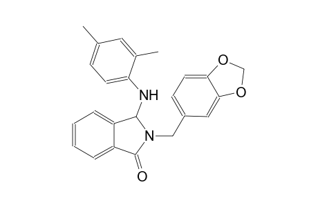 1H-isoindol-1-one, 2-(1,3-benzodioxol-5-ylmethyl)-3-[(2,4-dimethylphenyl)amino]-2,3-dihydro-