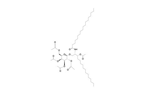 (2S,3R)-1-(2,3,4,6-Tetra-O-acetyl-.beta.,D-galactopyranosyl)-2-(stearuylamino)-1,3-hexadecanediol