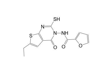 N-(6-ethyl-4-oxo-2-sulfanylthieno[2,3-d]pyrimidin-3(4H)-yl)-2-furamide