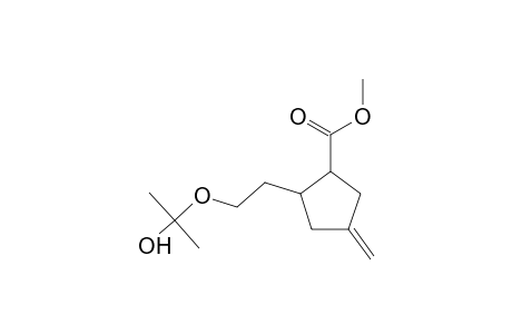CYCLOPENTANECARBOXYLIC ACID, 2-(2,2-DIMETHYL-1,3-DIOXOLAN-4-YL)-4-METHYLENE-, METHYL ESTER, cis-S,S,R-