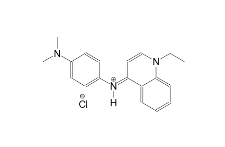 4-(dimethylamino)-N-[(4E)-1-ethylquinolinylidene]benzenaminium chloride