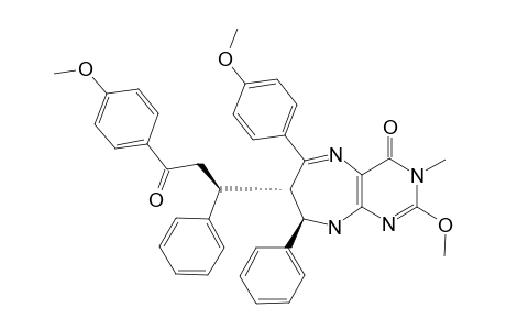#3B;2,3,6,7-TETRAHYDRO-8-METHOXY-4-(4-METHOXYPHENYL)-3-(3-METHOXYPHENYL-3-OXO-1-PHENYLPROPYL)-7-METHYL-2-PHENYL-1H-PYRIMIDO-[4,5-B]-[1,4]-DIAZEPIN-6-ONE