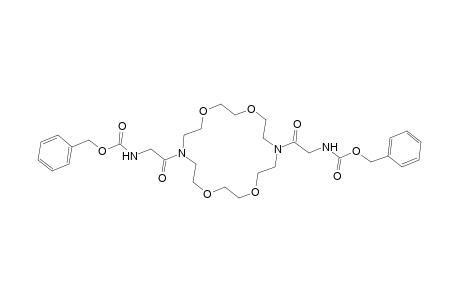 Benzyl 2-[16-(([(benzyloxy)carbonyl]amino)acetyl)-1,4,10,13-tetraoxa-7,16-diazacyclooctadecan-7-yl]-2-oxoethylcarbamate