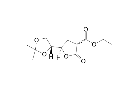 (4R,5R)-2-Carbethoxyy-5,6-dihydroxy-5,6-O-methyliethylidene-4-hexanolide
