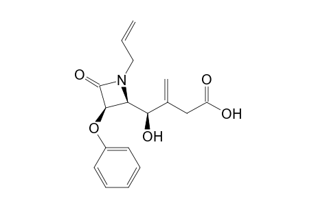 (3R,4S)-4-[(R)-2-Carboxymethyl-1-hydroxy2-propenyl]-3-phenoxy-1-(2-propenyl)-2-azetidinone
