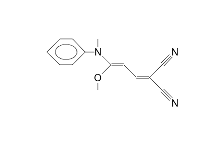 1,1-Dicyano-4-methoxy-4-(N-methyl-anilino)-1,3-butadiene