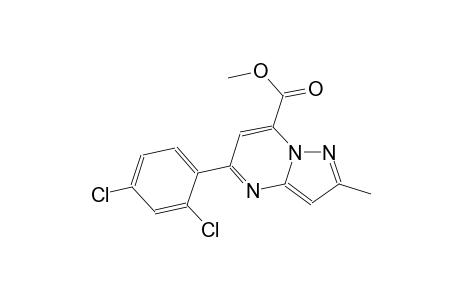 pyrazolo[1,5-a]pyrimidine-7-carboxylic acid, 5-(2,4-dichlorophenyl)-2-methyl-, methyl ester