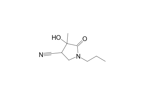 4-Cyano-3-hydroxy-3-methyl-N-n-propylpyrrolidin-2-one