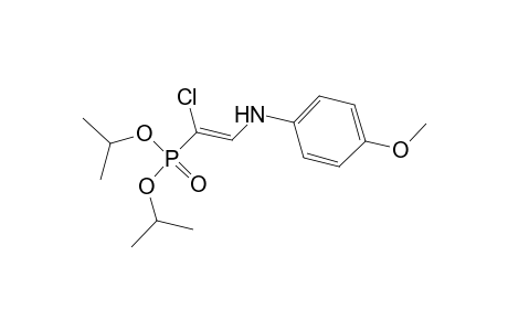 N-[(Z)-2-chloranyl-2-di(propan-2-yloxy)phosphoryl-ethenyl]-4-methoxy-aniline
