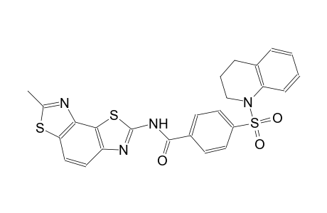 4-((3,4-dihydroquinolin-1(2H)-yl)sulfonyl)-N-(7-methylbenzo[1,2-d:3,4-d']bis(thiazole)-2-yl)benzamide
