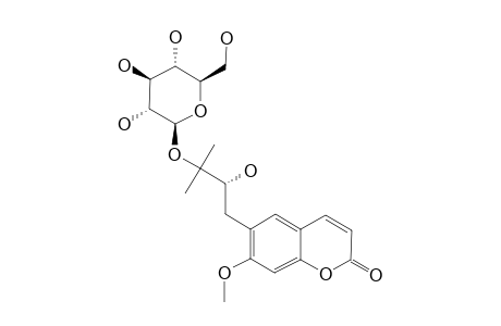 (S)-7-O-METHYLPEUCEDANOL-3'-O-BETA-D-GLUCOPYRANOSIDE