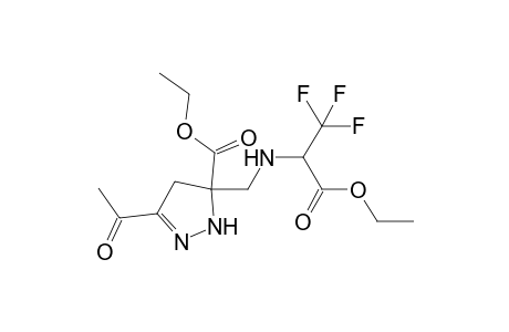 3-Aceto-5-[(1-ethoxycarbonyl-2,2,2-trifluoroethylamino)methyl]-4,5-dihydro-1H-pyrazole-5-carboxylicacid ethyl ester