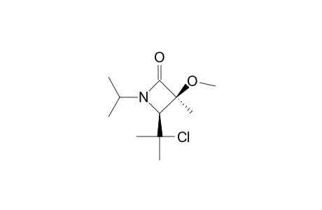 CIS-4-[(1-CHLORO-1-METHYL)-ETHYL]-1-ISOPROPYL-3-METHOXY-3-METHYL-AZETIDIN-2-ONE
