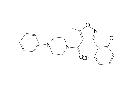 1-{[3-(2,6-dichlorophenyl)-5-methyl-4-isoxazolyl]carbonyl}-4-phenylpiperazine