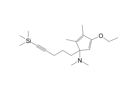 4-Ethoxy-N,N,2,3-tetramethyl-1-(5-trimethylsilylpent-4-ynyl)-1-cyclopenta-2,4-dienamine