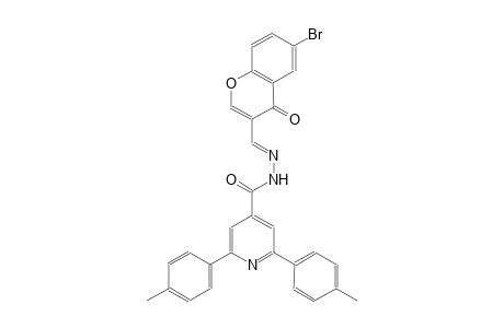 N'-[(E)-(6-bromo-4-oxo-4H-chromen-3-yl)methylidene]-2,6-bis(4-methylphenyl)isonicotinohydrazide