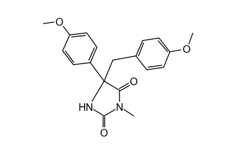 5-(p-METHOXYBENZYL)-5-(p-METHOXYPHENYL)-3-METHYLHYDANTOIN