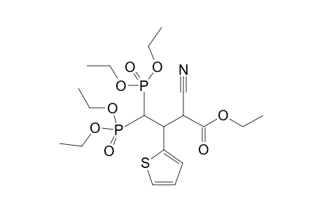 2-cyano-4,4-bis(diethoxyphosphoryl)-3-(2-thienyl)butyric acid ethyl ester