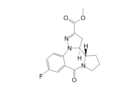 (3aS,3bS)-2-Carbomethoxy-10-fluoro-3,3a,3b,4,5,6-hexahydropyrrolo[2,1-c]pyrazolo[1,5-a][1,4]benzodiazepin-8-one