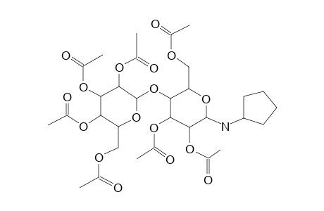 N-Cyclopentyl-2,2',3,3',4',6,6'-hepta-o-acetyl-D-lactosylamine