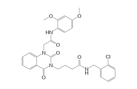 N-(2-chlorobenzyl)-4-(1-[2-(2,4-dimethoxyanilino)-2-oxoethyl]-2,4-dioxo-1,4-dihydro-3(2H)-quinazolinyl)butanamide