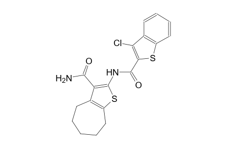 2-{[(3-chloro-1-benzothien-2-yl)carbonyl]amino}-5,6,7,8-tetrahydro-4H-cyclohepta[b]thiophene-3-carboxamide