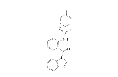N-(2-(1H-indole-1-carbonyl)phenyl)-4-iodobenzenesulfonamide