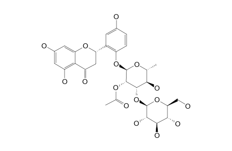 (2-S)-5,7,5'-TRIHYDROXYFLAVANONE_2'-O-BETA-D-GLUCOPYRANOSYL-(1->3)-ALPHA-L-2-O-ACETYLGLUCOPYRANOSYL-(1->3)-ALPHA-L-1