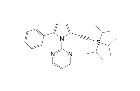 2-(2-Phenyl-5-[(triisopropylsilyl)ethynyl]-1H-pyrrol-1-yl)pyrimidine