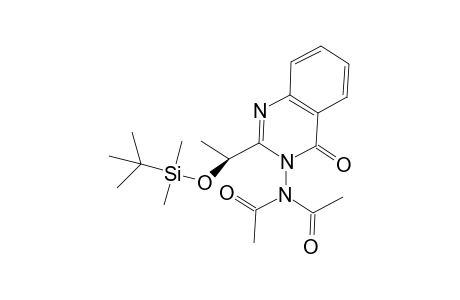 3-Diethanoylamino-2-[(S)-1-tert-butyldimethylsilyloxyethyl]quinazolin-4-one