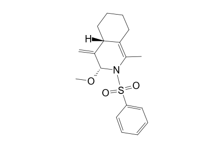Isoquinoline, 2,3,4,4a,5,6,7,8-octahydro-3-methoxy-1-methyl-4-methylene-2-(phenylsulfonyl)-, trans-