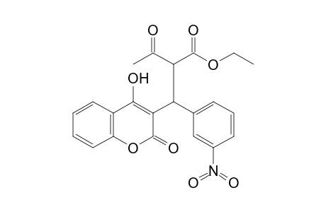 Ethyl 2-[(4-hydroxy-2-oxo-2H-chromen-3-yl)(3-nitrophenyl)methyl]-3-oxobutanoate
