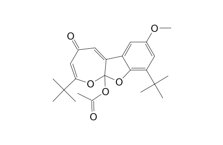 Oxepino[2,3-b]benzofuran-4(10aH)-one, 10a-(acetyloxy)-2,9-bis(1,1-dimethylethyl)-7-methoxy-
