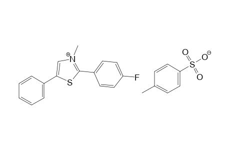 2-(p-fluorophenyl)-3-methyl-5-phenylthiazolium p-toluenesulfonate