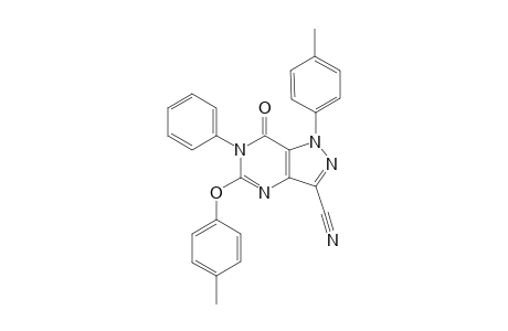 7-Oxo-6-phenyl-1-(p-tolyl)-5-(p-tolyloxy)-6,7-dihydro-1H-pyrazolo[4,3-d]pyrimidine-3-carbonitrile