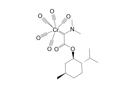 PENTACARBONYL-[1-DIMETHYLAMINE-1-(2-METHYLETHYL-4-METHYLCYCLOHEXYL)-OXYCARBONYLMETHYLEN]-CHROMIUM-(0)