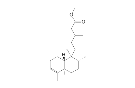 METHYL-POPULIFOLOATE;METHYL-(5R,8R,9S,10R)-ENT-3-CLERODEN-15-OATE